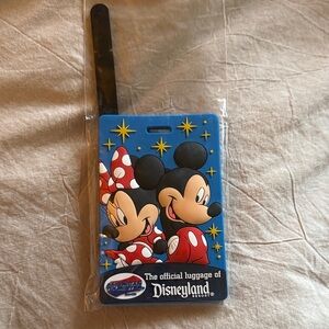 Disney Travel Company Blue and Black Luggage Tag
